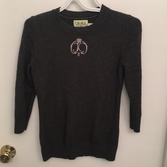 Gray Juicy Couture wool & cashmere sweater - Picture 1 of 3
